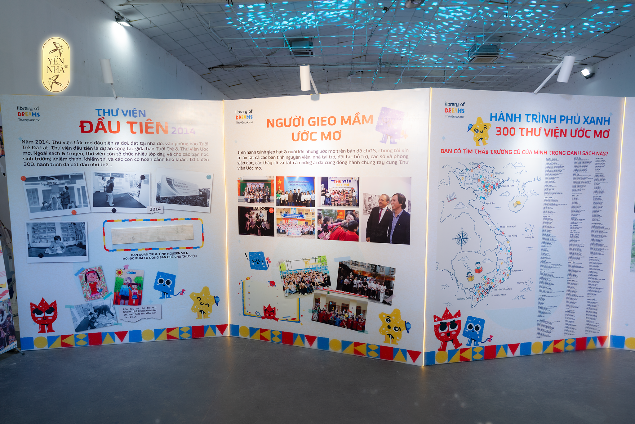 Hành Lang Sự kiện Vạn Lời Tri Ân – Dấu mốc 300 Thư Viện Ước Mơ
